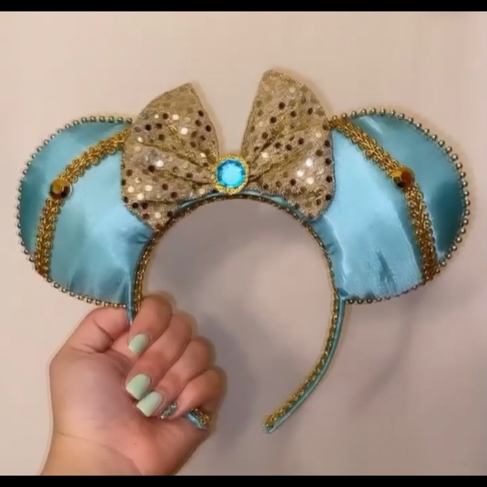 Custom made PRINCESS JASMIN DISNEY EARS. Only worn once